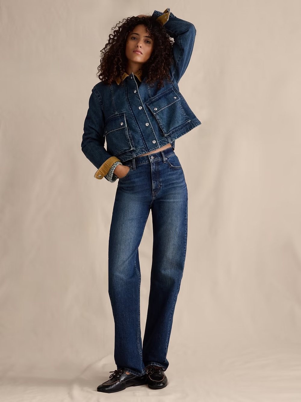 Banana Republic Women's Straight-Leg Jeans in Medium Wash